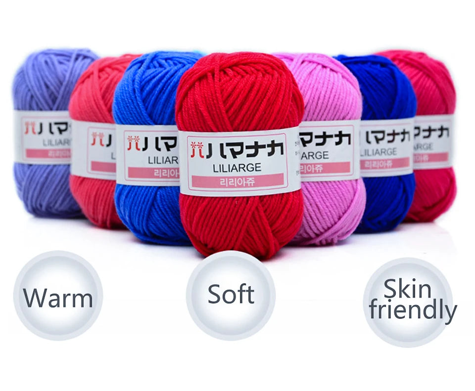 Soft Cotton Knitting Wool Yarn - Crafting Essentials