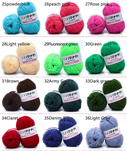 Soft Cotton Knitting Wool Yarn - Crafting Essentials