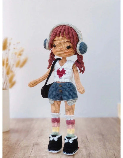 Selina Crochet Plush Doll Kit - Handmade Amigurumi Craft Set