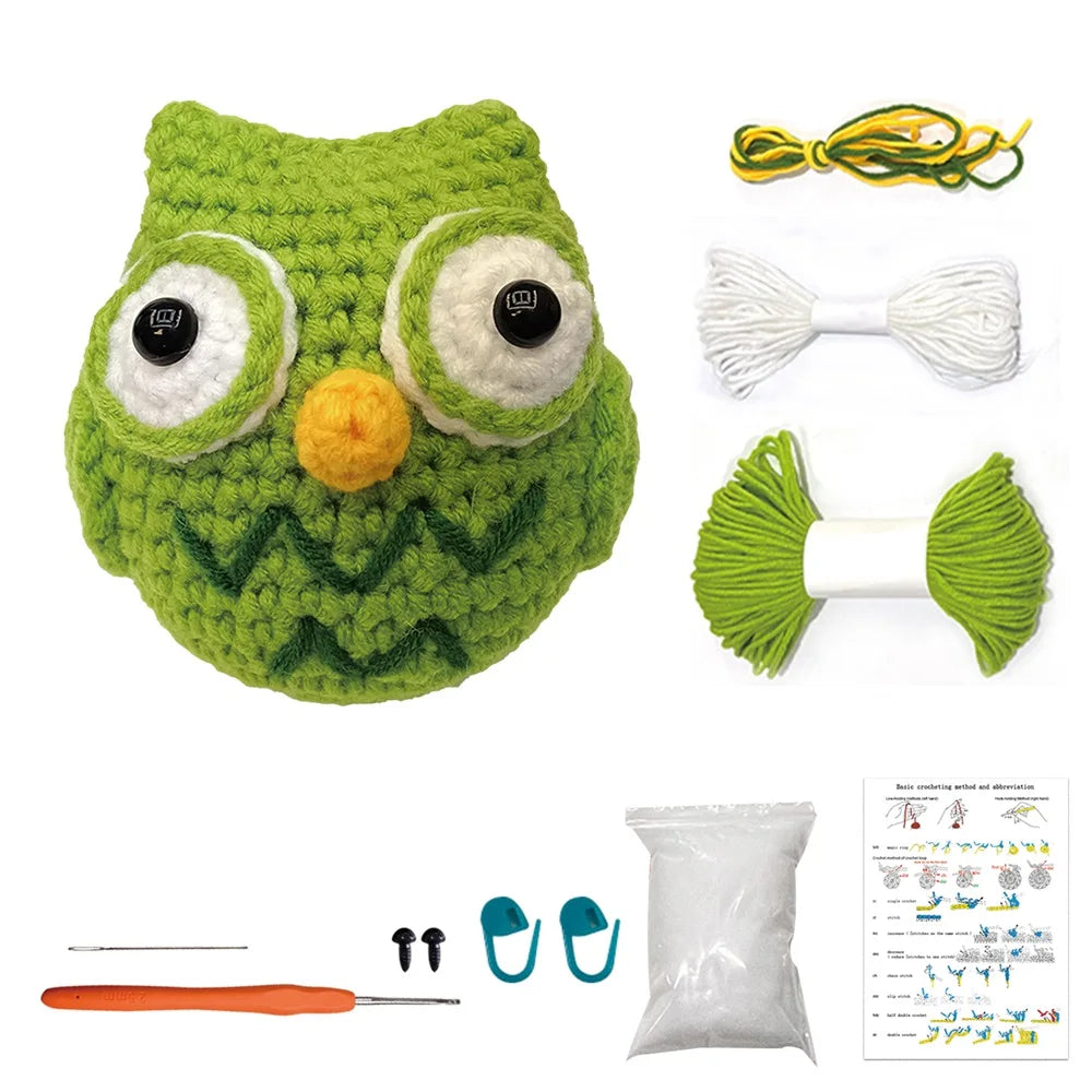 Pig Crochet Kit - DIY Plush Animal Craft Set