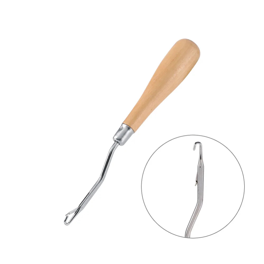 Classic Wooden Crochet Hook - Crafting Essential Tool