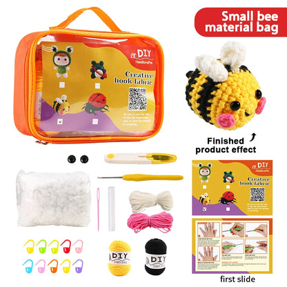 Small Bee Crochet Kit - DIY Handmade Set