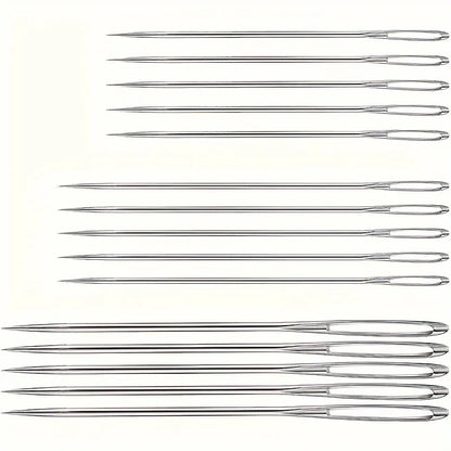 15PCS Crochet Hook Set Kit - Steel Yarn Craft Tools