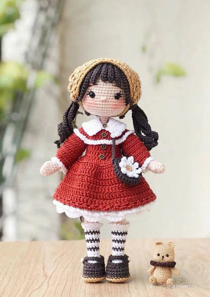 Alanna Crochet Plush Doll Kit - Handmade Amigurumi Craft