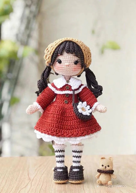 Jolie Crochet Plush Doll Kit - Handmade Amigurumi Craft Set