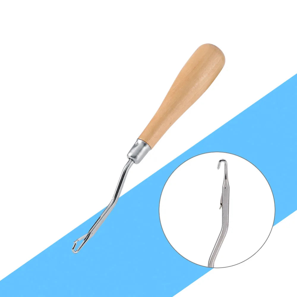 Classic Wooden Crochet Hook - Crafting Essential Tool