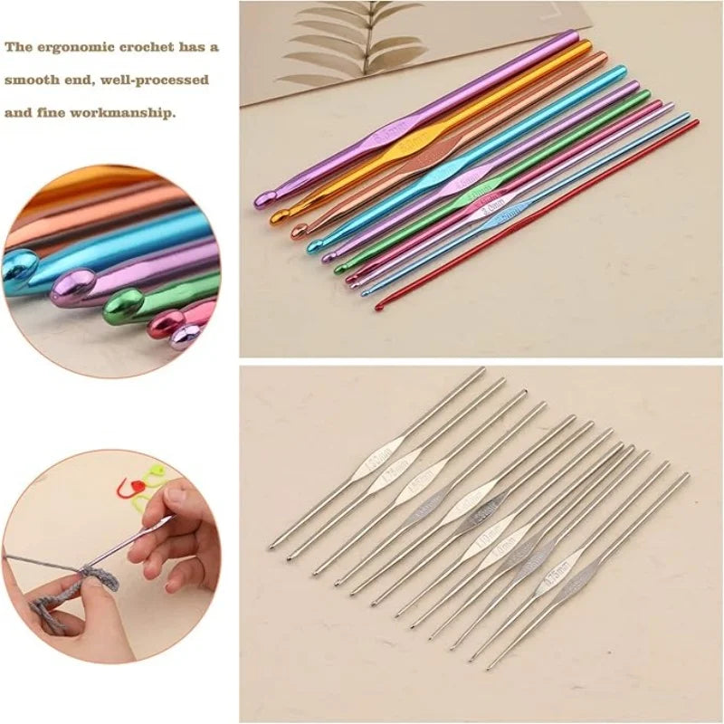 54 Pcs Crochet Needles Set with Storage Case