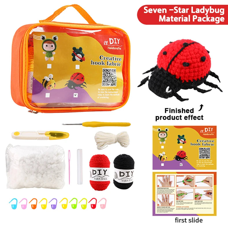 Handmade Doll Crochet Kit - DIY Penguin Sewing Set