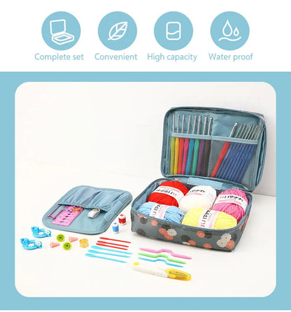 Sewing Knitting Starter Kit with Bag and Ergonomic Tools