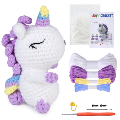 Zebra Crochet Kit - DIY Plush Animal Craft Set