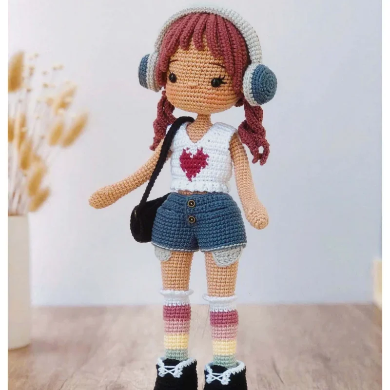 Ellie Crochet Plush Doll Kit - DIY Amigurumi Craft Set