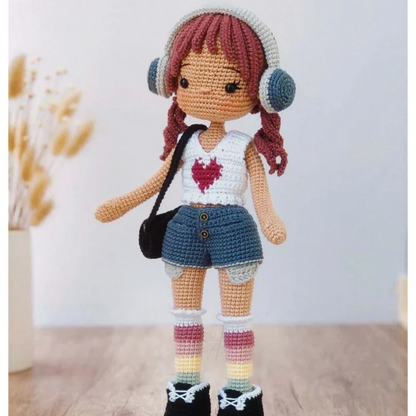 Ellie Crochet Plush Doll Kit - DIY Amigurumi Craft Set