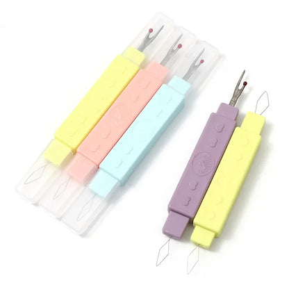 Sewing Needle Threader Kit - Portable Thread Cutter & Seam Ripper