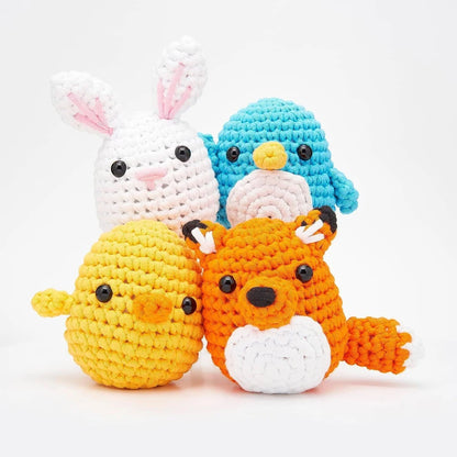 Orange Fox Crochet Kit - Kids Beginner Yarn Set