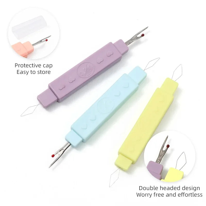 Sewing Needle Threader Kit - Portable Thread Cutter & Seam Ripper