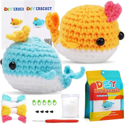 DIY Whale Crochet Kit (2 Pieces)