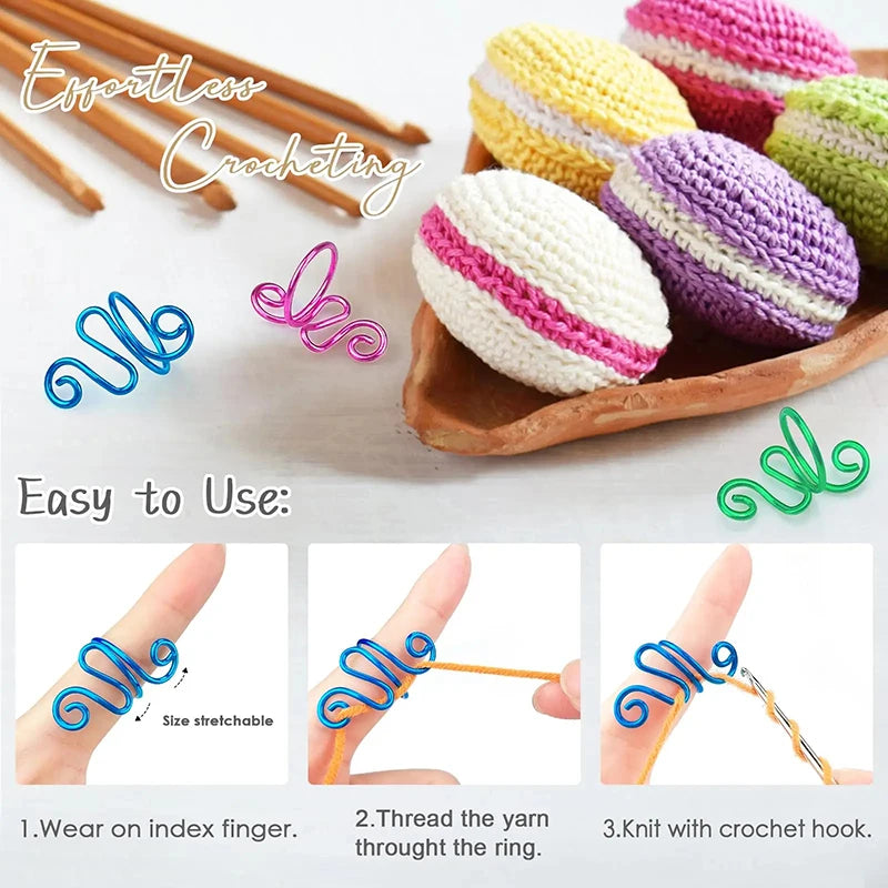 Adjustable Crochet Tension Ring - Perfect Knitting Accessory