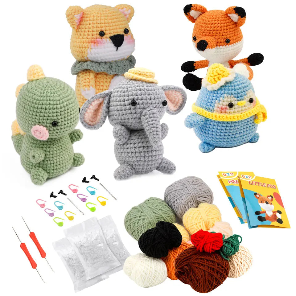 Dinosaur Bundle Crochet Kit - 3 Plush Dolls