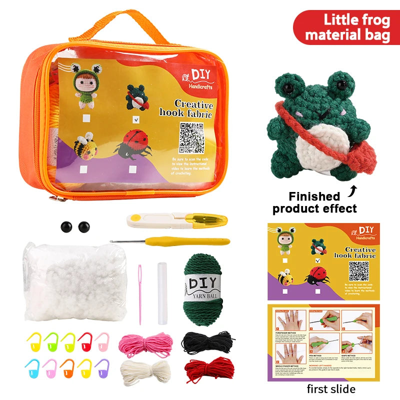 Ladybug Crochet Kit - DIY Handmade Sewing Set