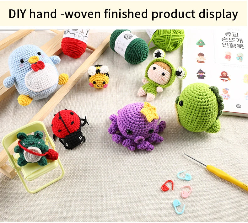 Ladybug Crochet Kit - DIY Handmade Sewing Set