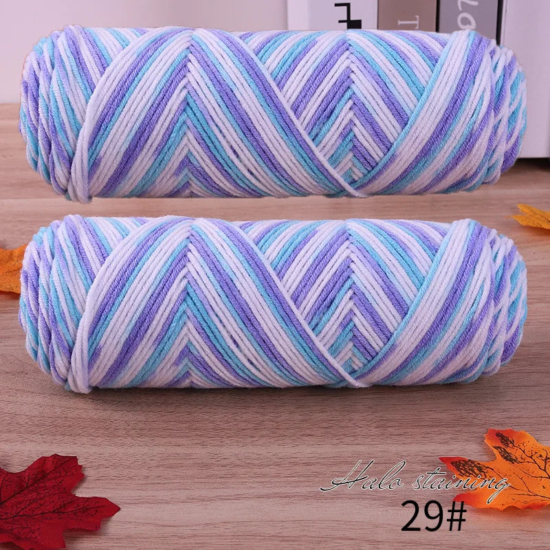 Colorful 5-Strand Dyed Milk Cotton Yarn Set