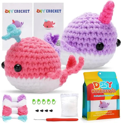 DIY Whale Crochet Kit (2 Pieces)