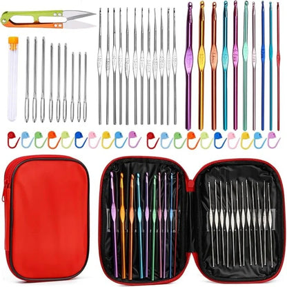 54 Pcs Crochet Needles Set with Storage Case