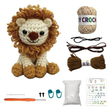 Pig Crochet Kit - DIY Plush Animal Craft Set