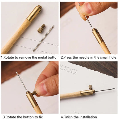 Embroidery Tambour Hook Set with 3 Needles