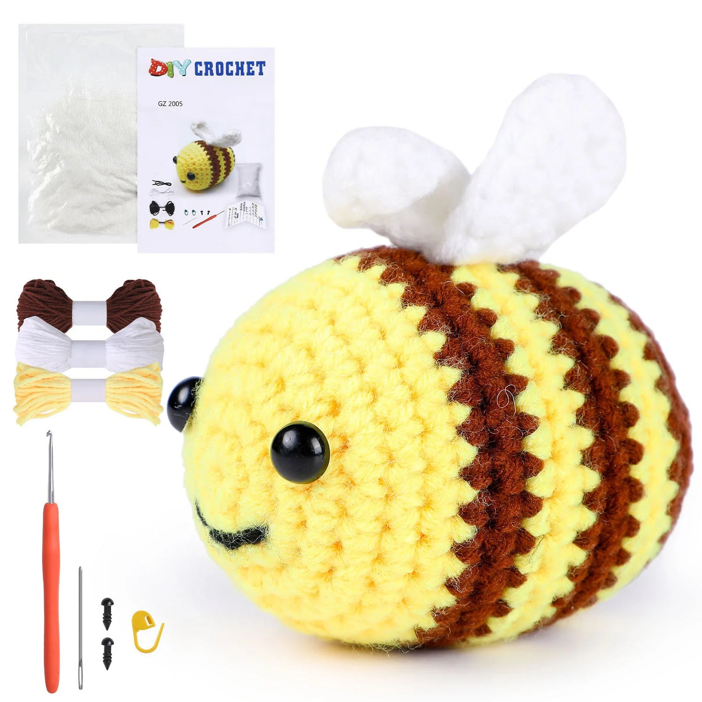 Pig Crochet Kit - DIY Plush Animal Craft Set