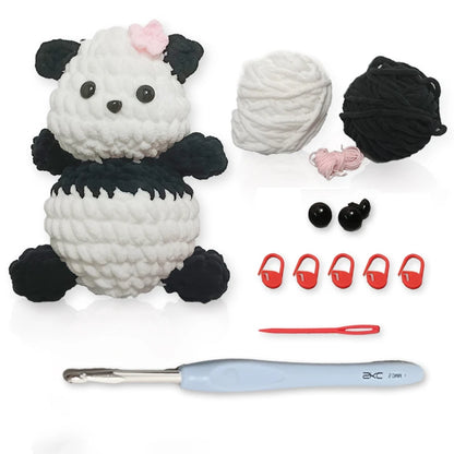 Cute Panda Crochet Kit - Easy DIY Craft for Beginners