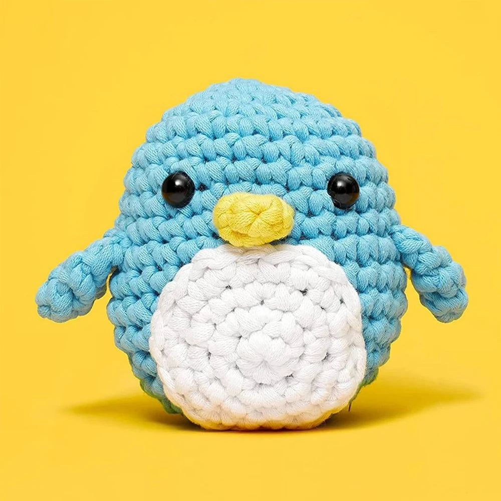 Blue Penguin Crochet Kit for Beginners