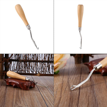 Classic Wooden Crochet Hook - Crafting Essential Tool