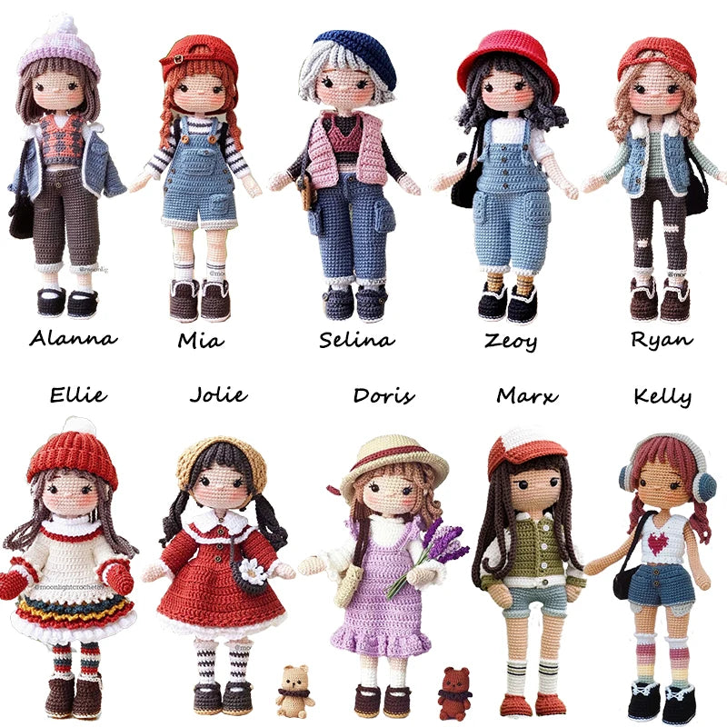 Zeoy Crochet Plush Doll Kit