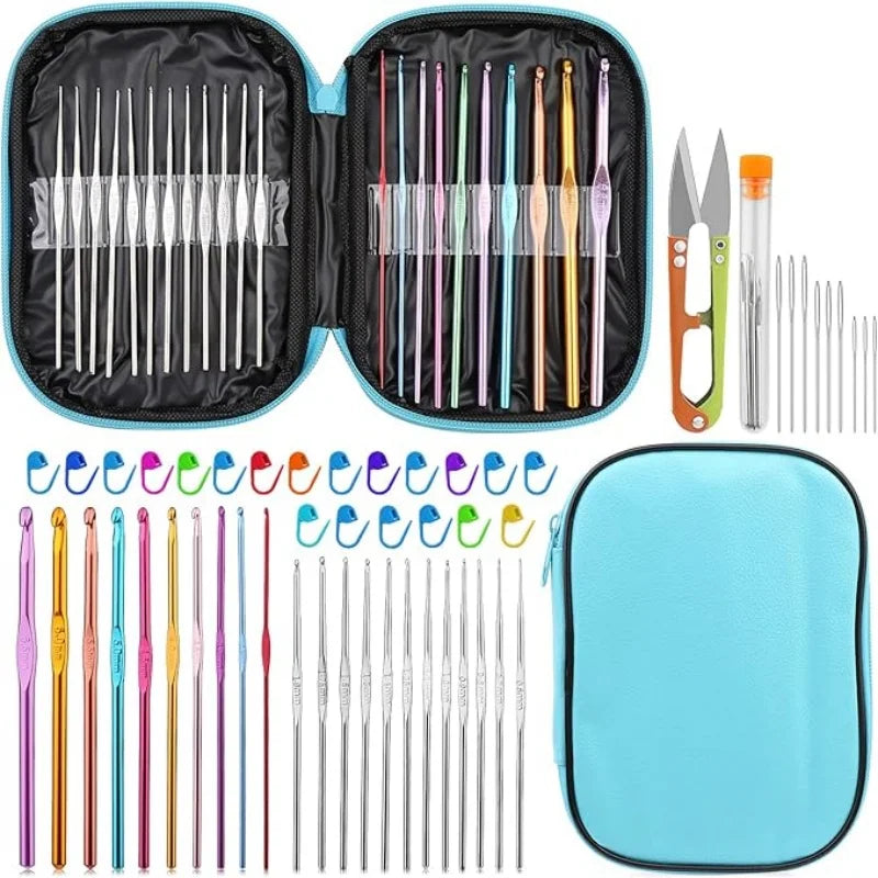 54 Pcs Crochet Needles Set with Storage Case