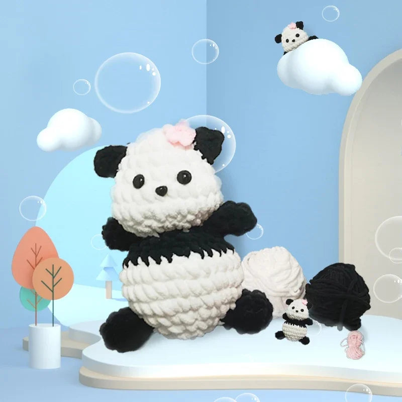 Cute Panda Crochet Kit - Easy DIY Craft for Beginners