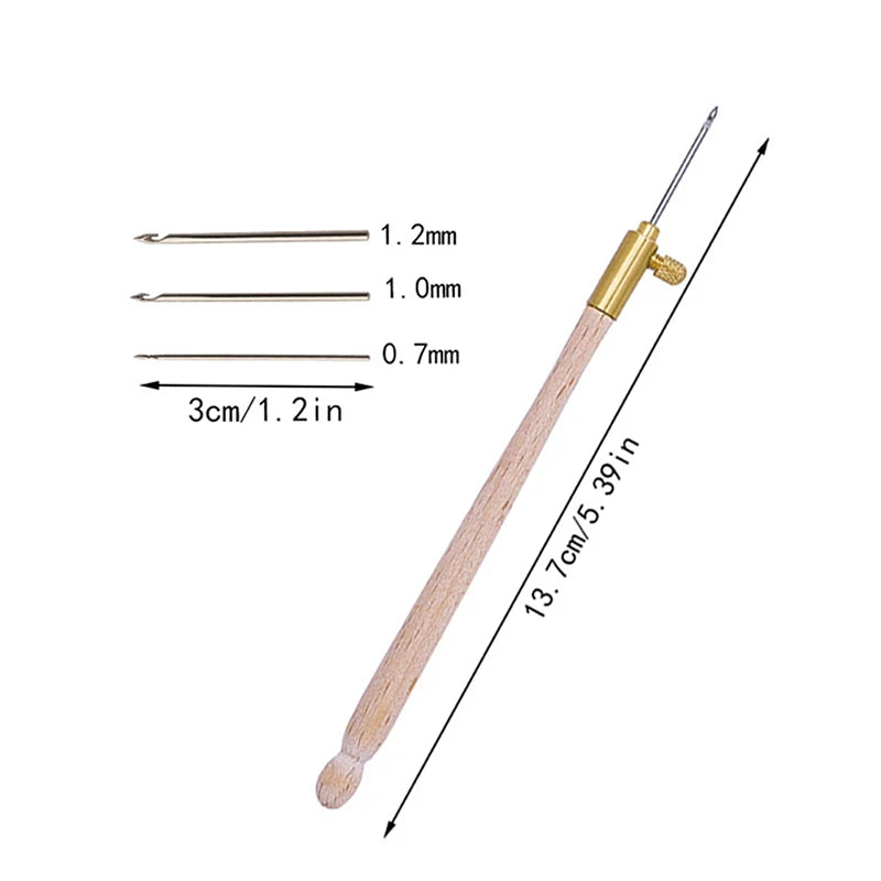 Embroidery Tambour Hook Set with 3 Needles