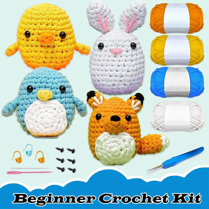 Yellow Duck Crochet Kit - Kids DIY Craft Set