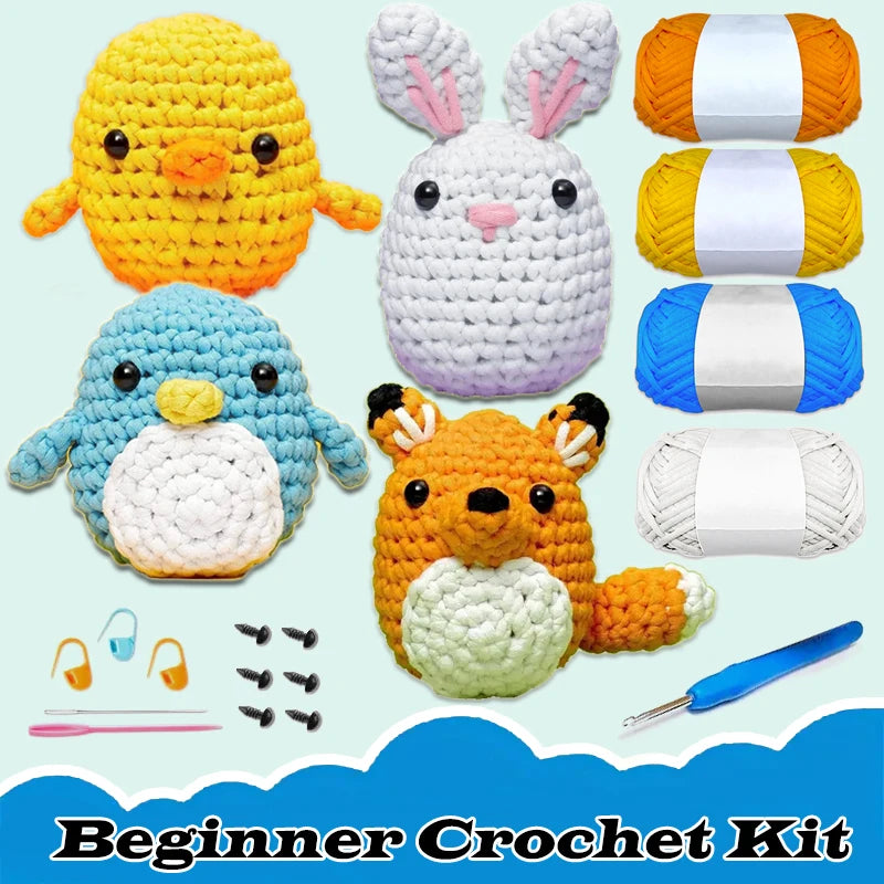 Blue Penguin Crochet Kit for Beginners