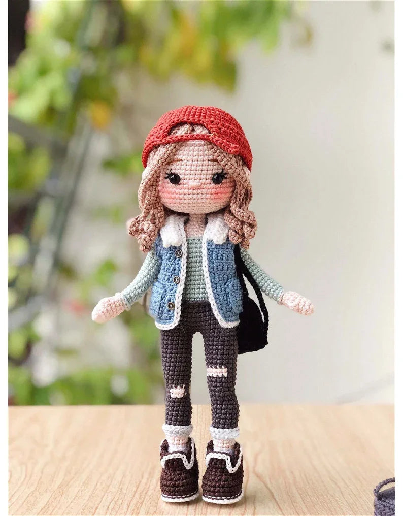 Selina Crochet Plush Doll Kit - Handmade Amigurumi Craft Set