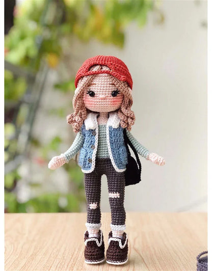 Selina Crochet Plush Doll Kit - Handmade Amigurumi Craft Set