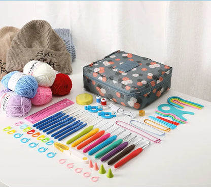 Sewing Knitting Starter Kit with Bag and Ergonomic Tools