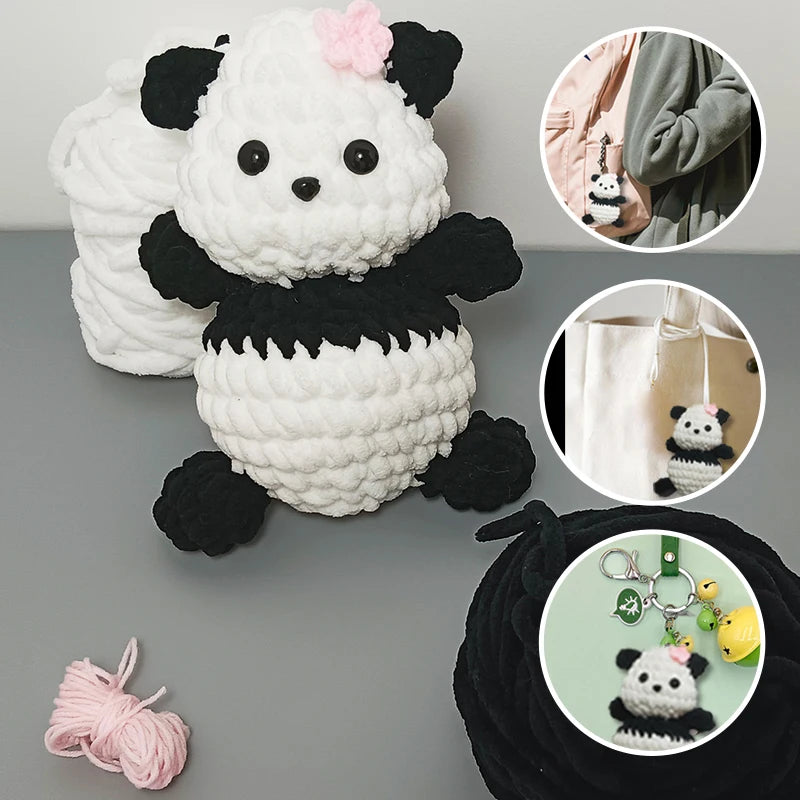 Cute Panda Crochet Kit - Easy DIY Craft for Beginners