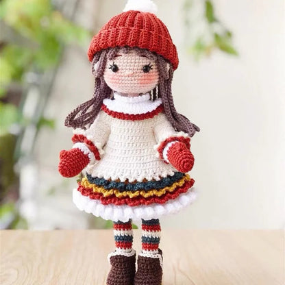 Mia Crochet Plush Doll Kit - Handmade Amigurumi Craft Set