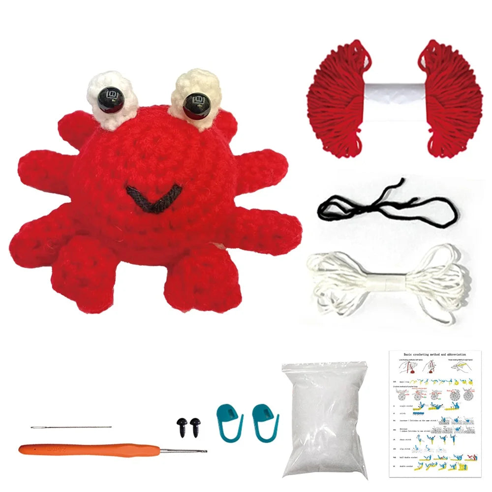 Pig Crochet Kit - DIY Plush Doll Craft Set