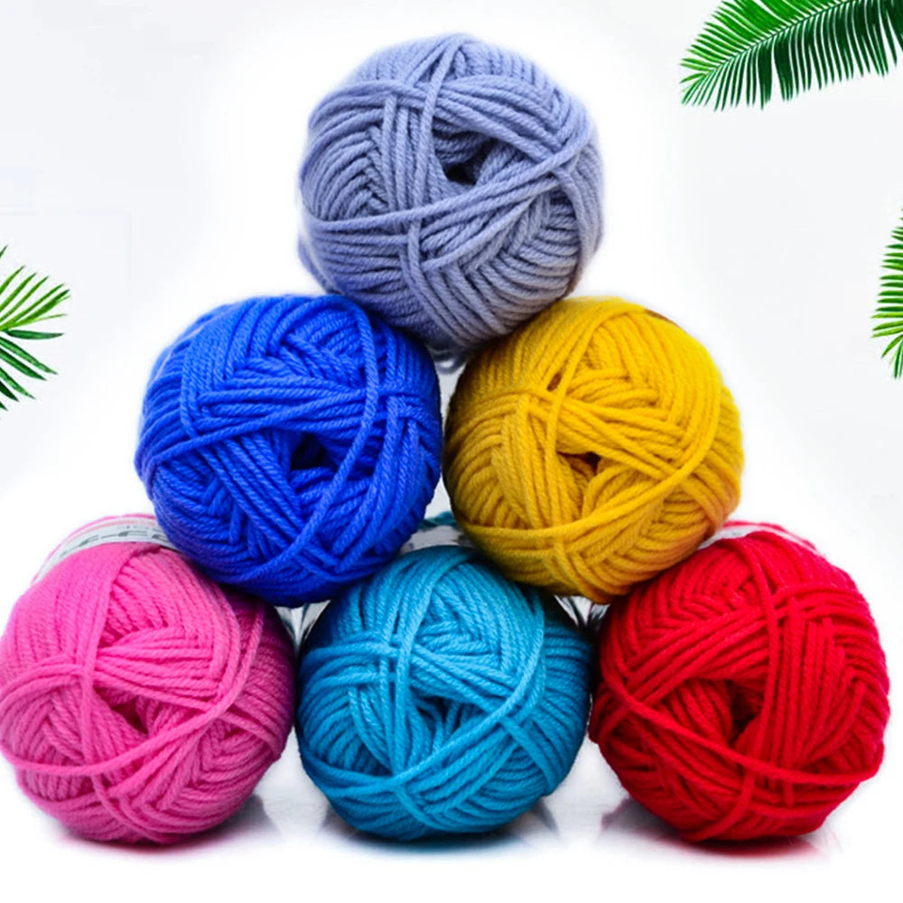 Soft Cotton Knitting Wool Yarn - Crafting Essentials