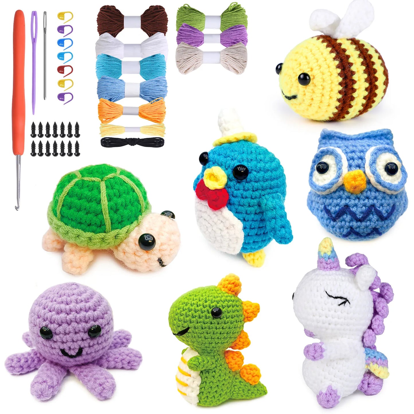 Zebra Crochet Kit - DIY Plush Animal Craft Set