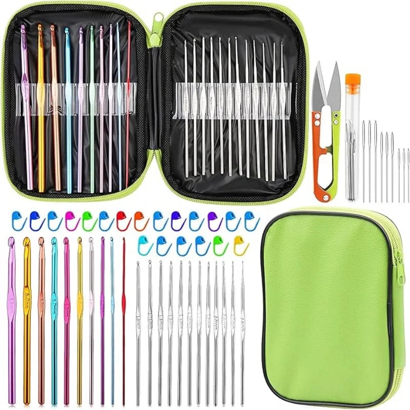 54 Pcs Crochet Needles Set with Storage Case