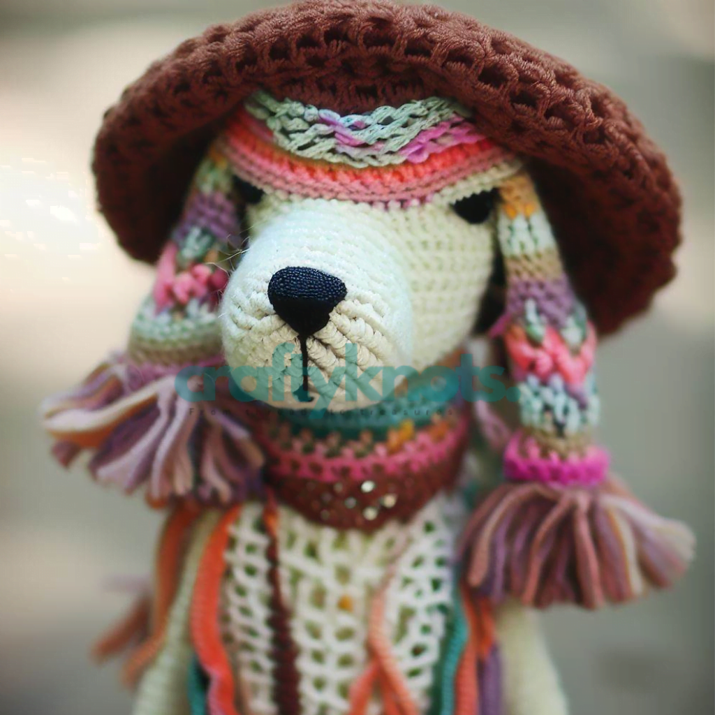 Boho Chic Crochet Dog sweater