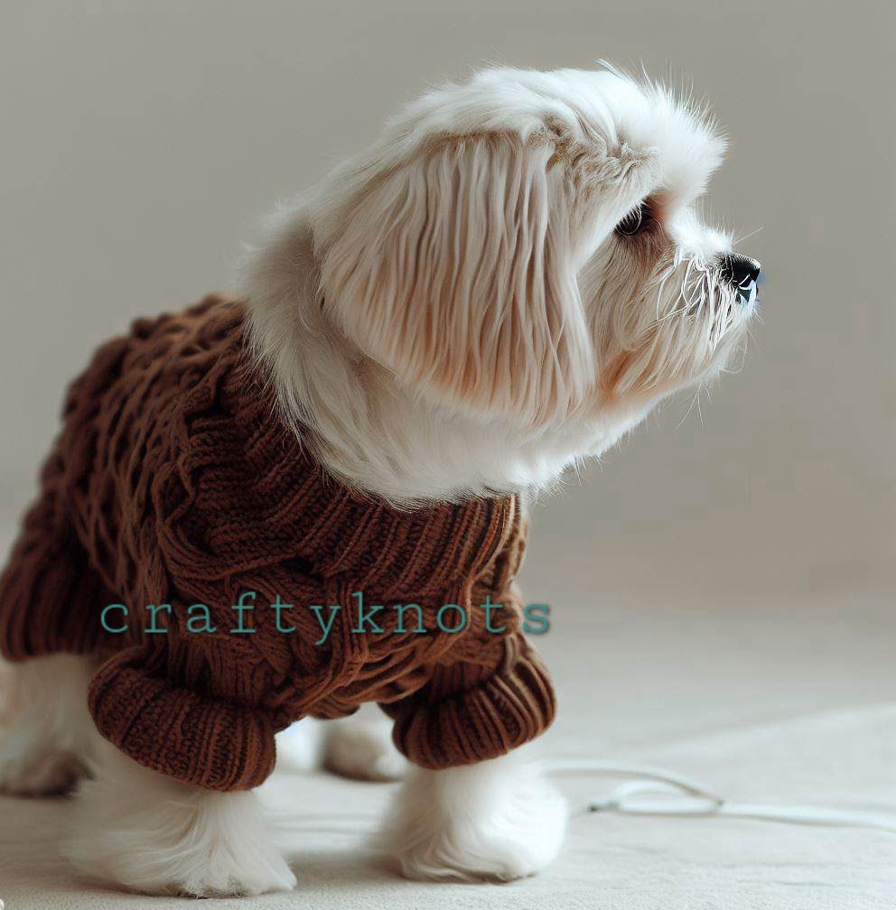 Dog crochet sweaters pattern